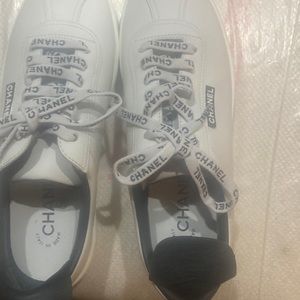 Women’s genuine Chanel sneakers worn one time